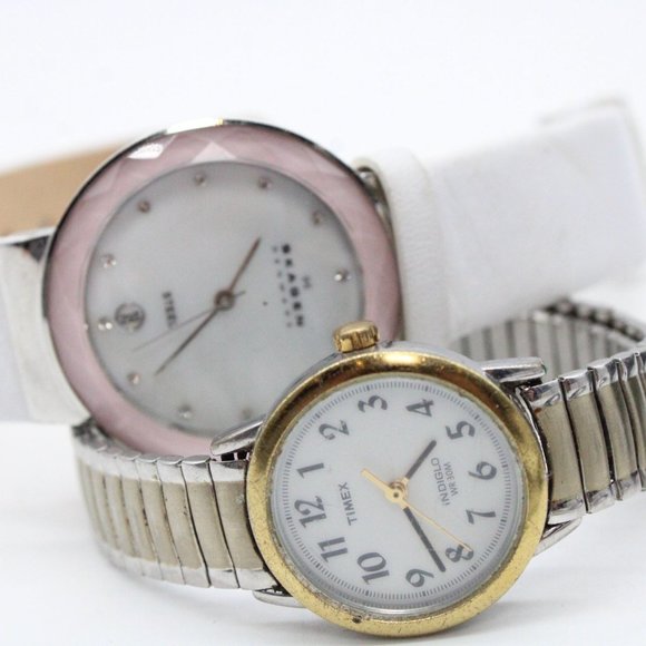 Watch Bundle Lot Of 4 Diesel,Timex,Skagen Watch For Parts Designer - Picture 2 of 9